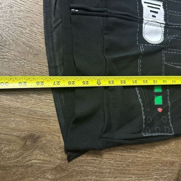 Star Wars Disney Darth Vader Boys Black Full Zip Hoodie Jacket Removable Cape XL - Picture 8 of 8